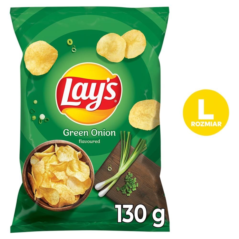 Lay's Chipsy ziemniaczane o smaku zielonej cebulki 130 g