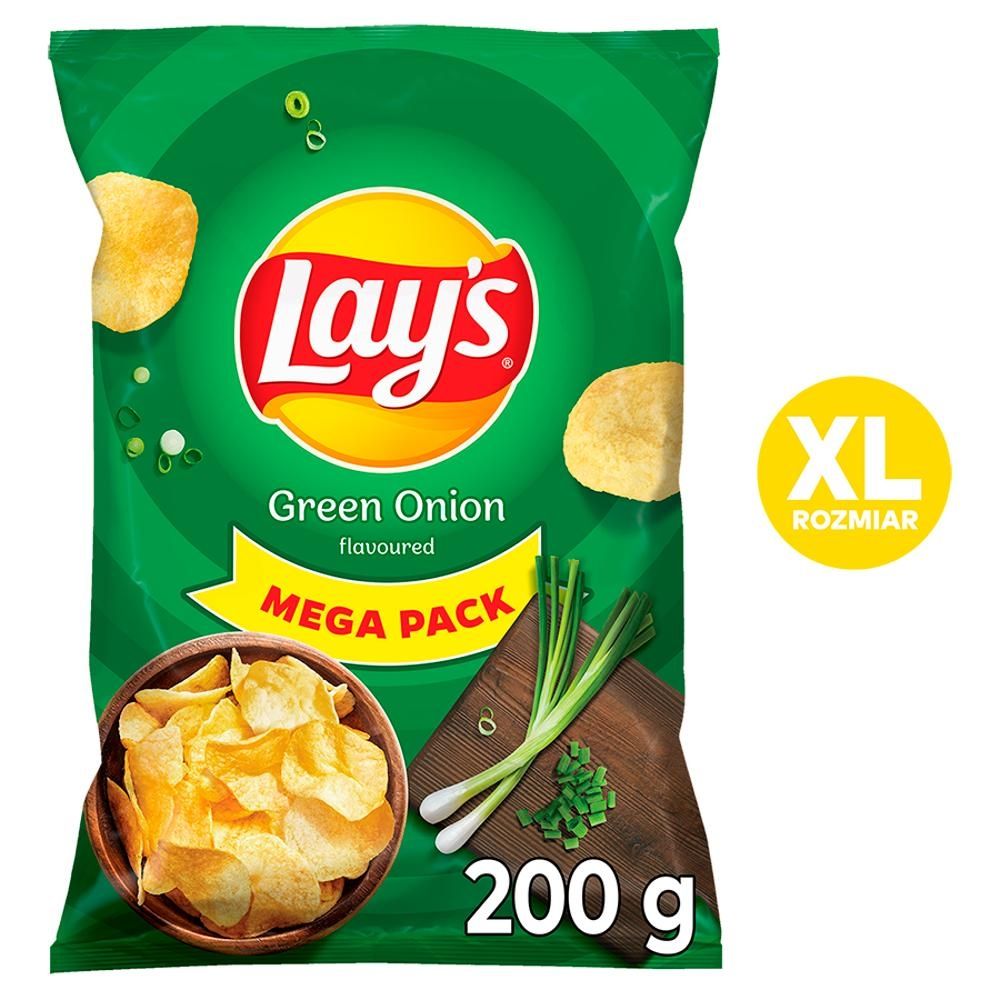 Lay's Chipsy ziemniaczane o smaku zielonej cebulki 200 g