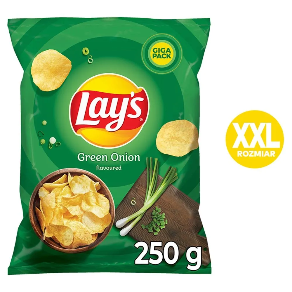 Lay's Chipsy ziemniaczane o smaku zielonej cebulki 250 g