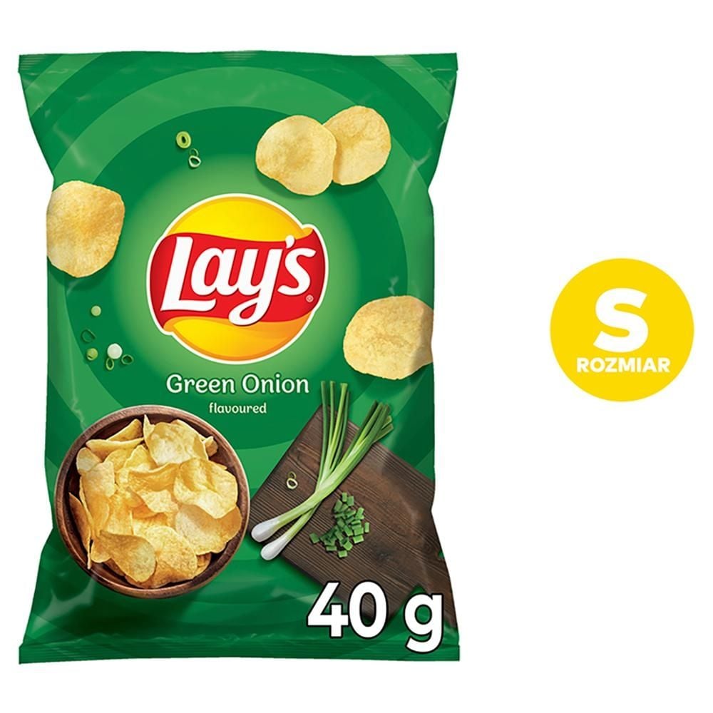 Lay's Chipsy ziemniaczane o smaku zielonej cebulki 40 g