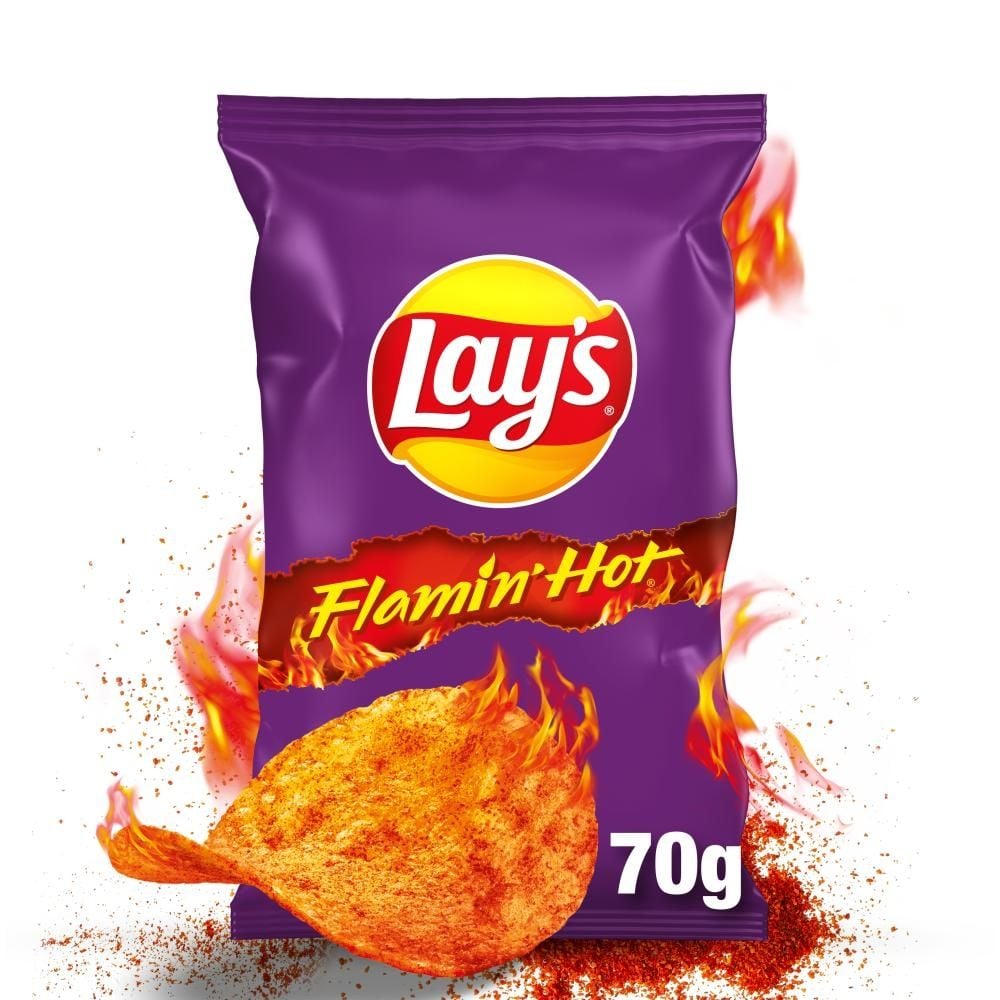 Lay's Flamin' Hot Chipsy ziemniaczane o smaku bardzo pikantnym 70 g