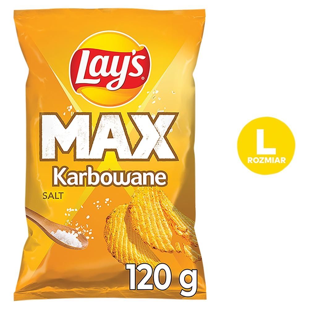 Lay's Max Chipsy ziemniaczane karbowane solone 120 g