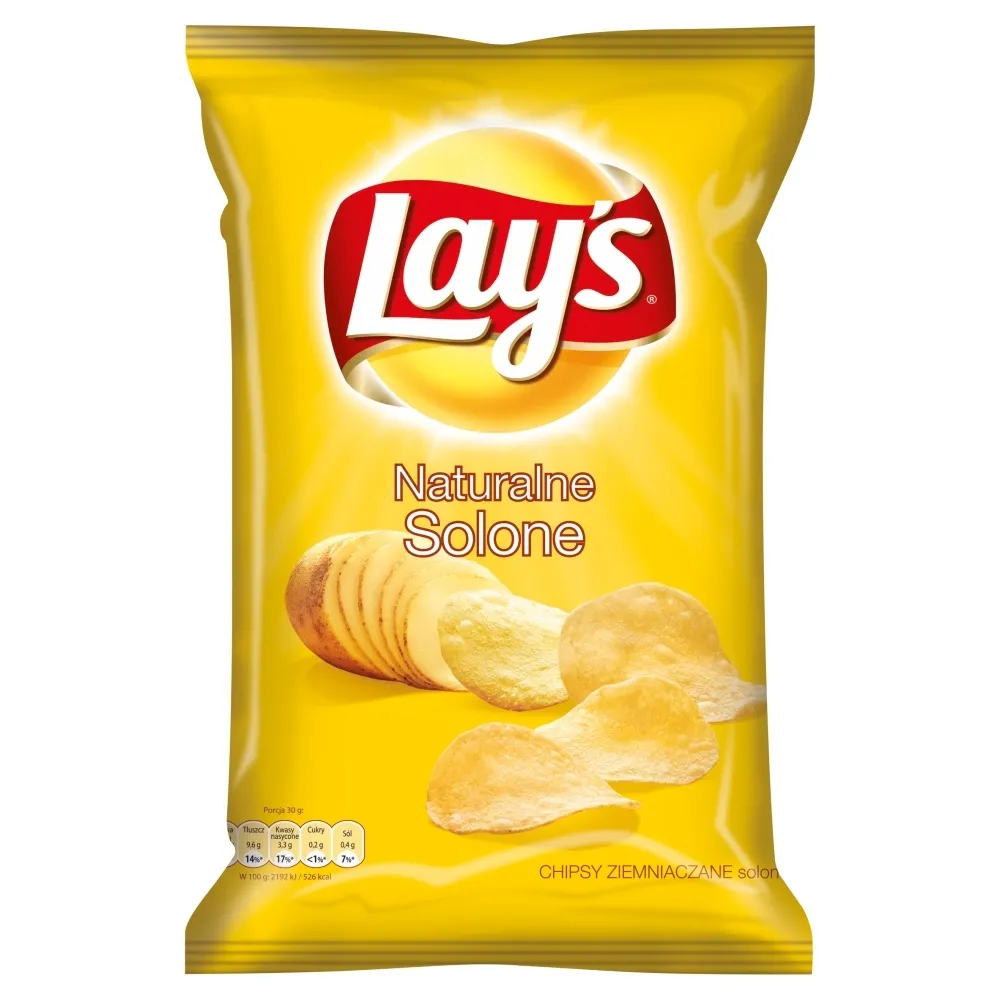 Lay's Naturalne Solone Chipsy ziemniaczane 80 g