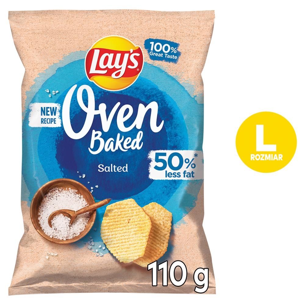 Lay's Oven Baked Pieczone formowane chipsy ziemniaczane solone 110 g