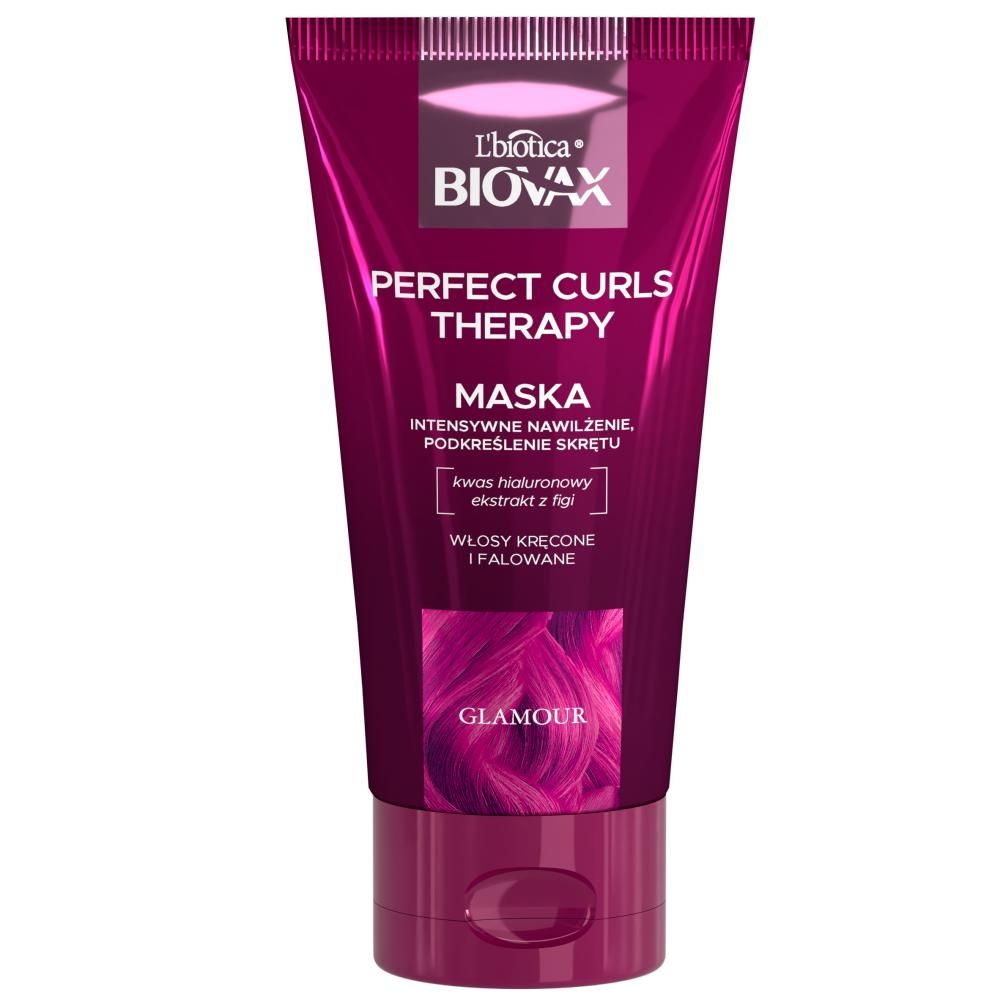 L'biotica Biovax Glamour  Perfect Curls Therapy intensywnie nawilżająca maska 150 ml