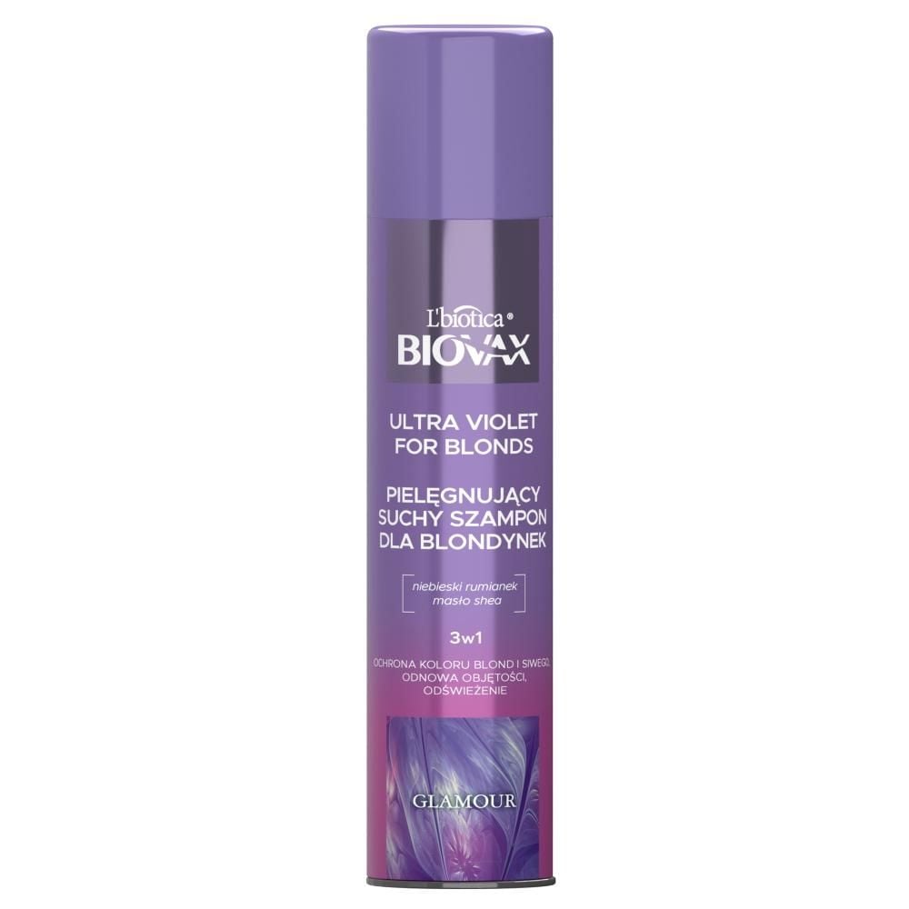 L'biotica Biovax Glamour Ultra Violet for Blond suchy szampon 200 ml