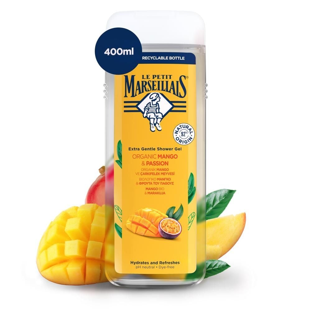 Le Petit Marseillais Żel pod prysznic mango bio & marakuja 400 ml