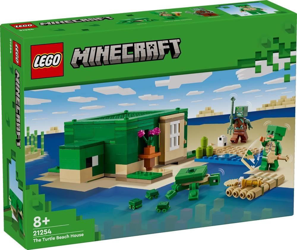 LEGO Minecraft 21254 Domek na plaży żółwi