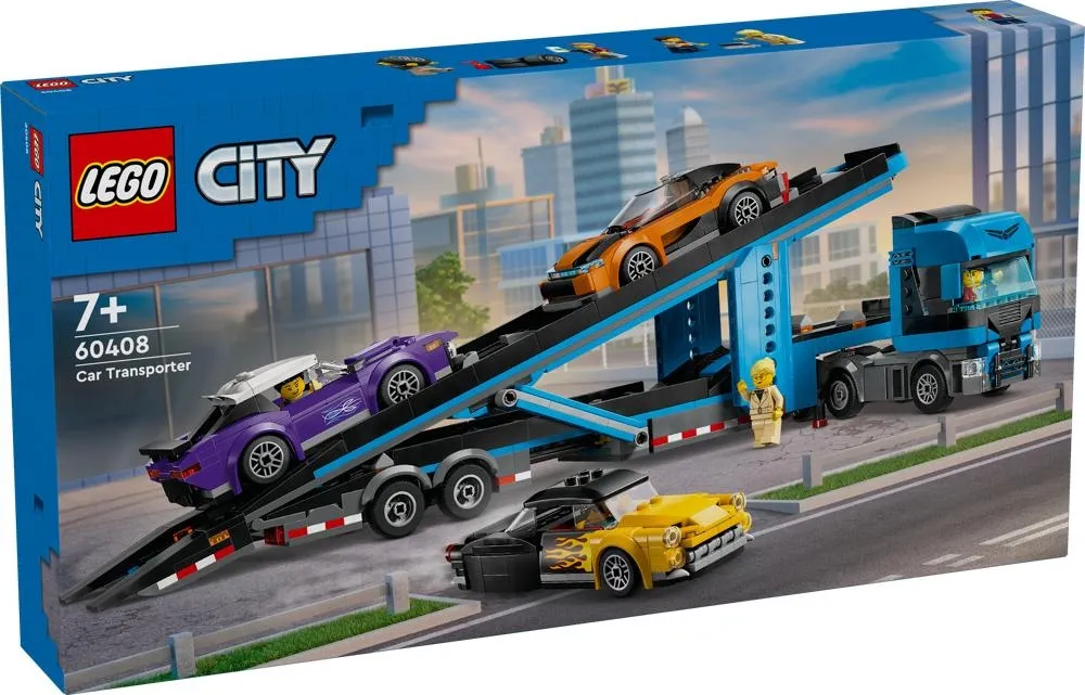 LEGO CITY 60408 LAWETA Z SAMOCHODAMI SPORTOWYMI