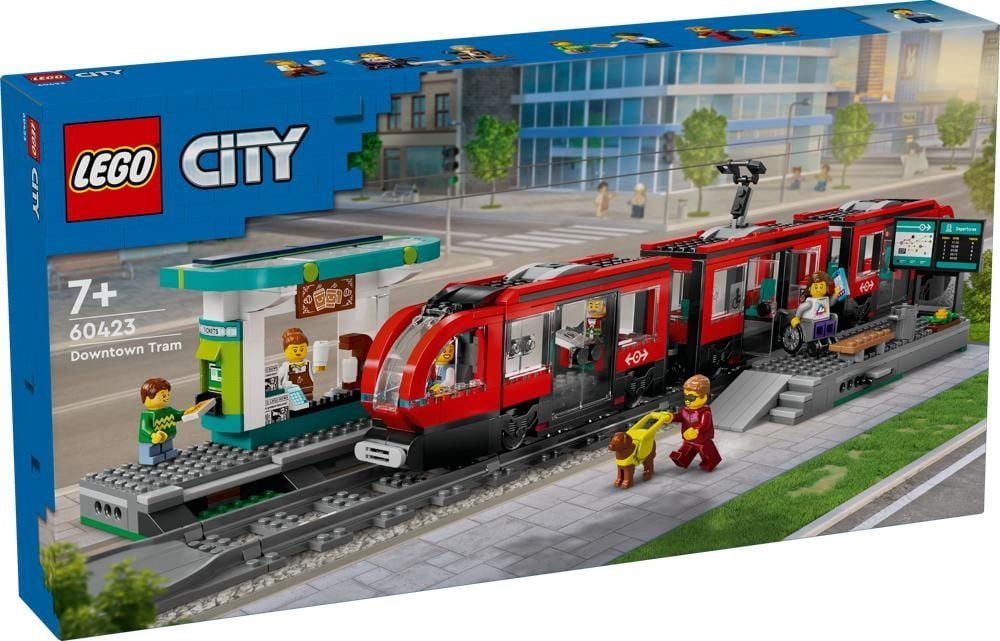 LEGO CITY 60423 Tramwaj miejski ze stacją