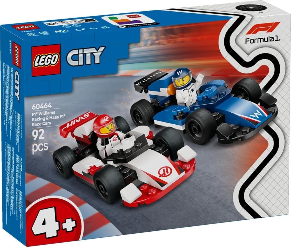 LEGO® City F1® Bolidy Williams Racing i Haas F1® 60464