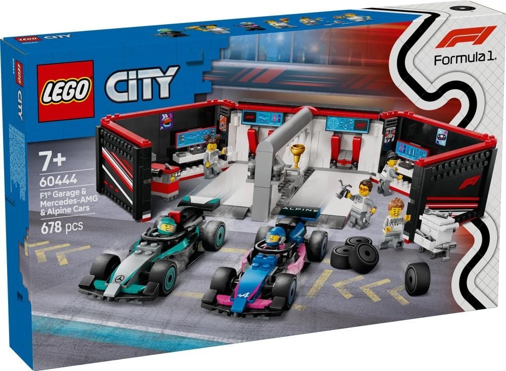 LEGO® City F1® Garaż i bolidy Mercedes-AMG i Alpine 60444