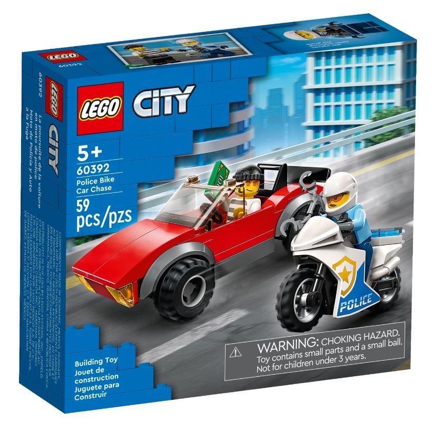 LEGO City Motocykl policyjny – pościg za samochodem 60392