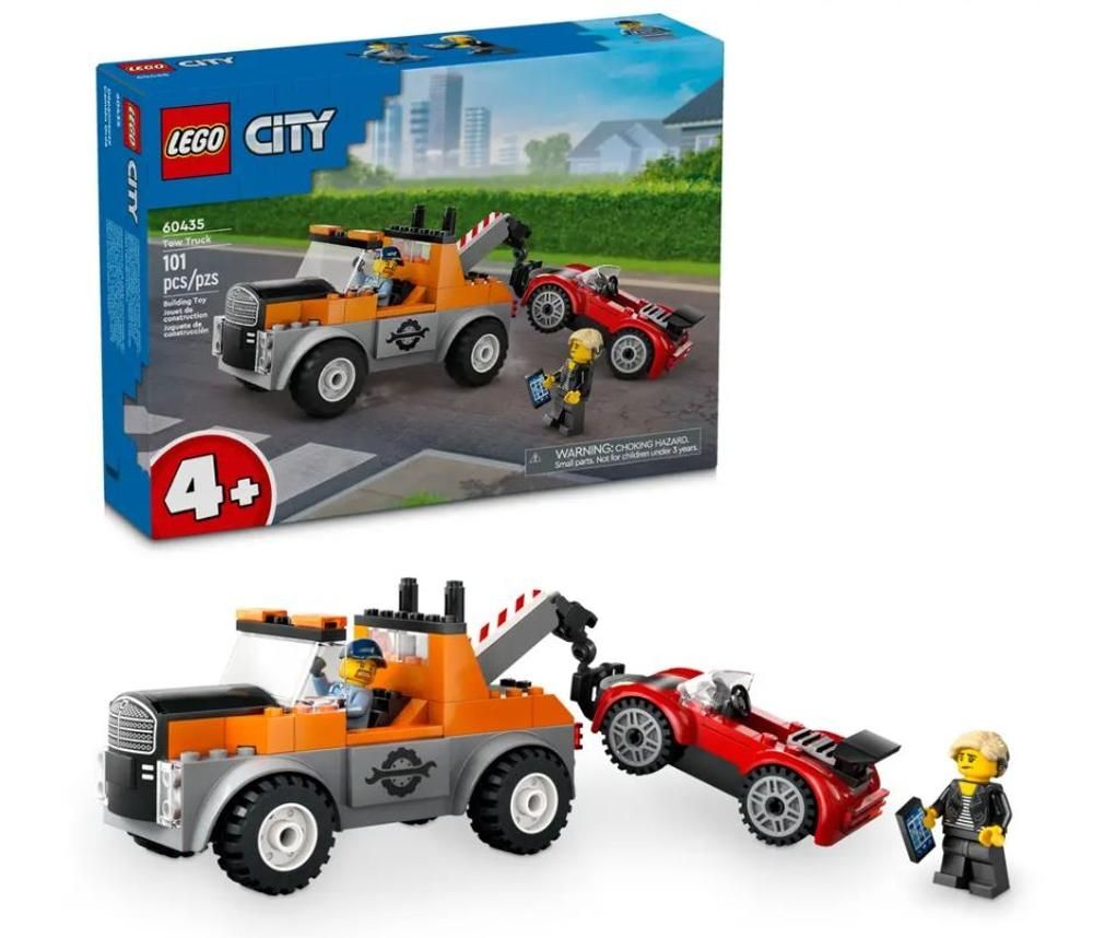 LEGO City Samochód pomocy drogowej i naprawa sportowego auta 60435