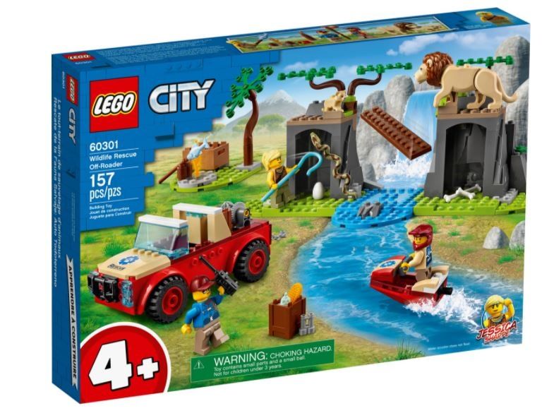 Lego City Terenówka ratowników dzikich zwierząt 60301