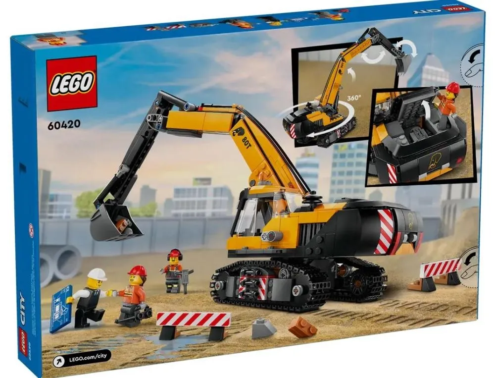 LEGO City Żółta koparka 60420