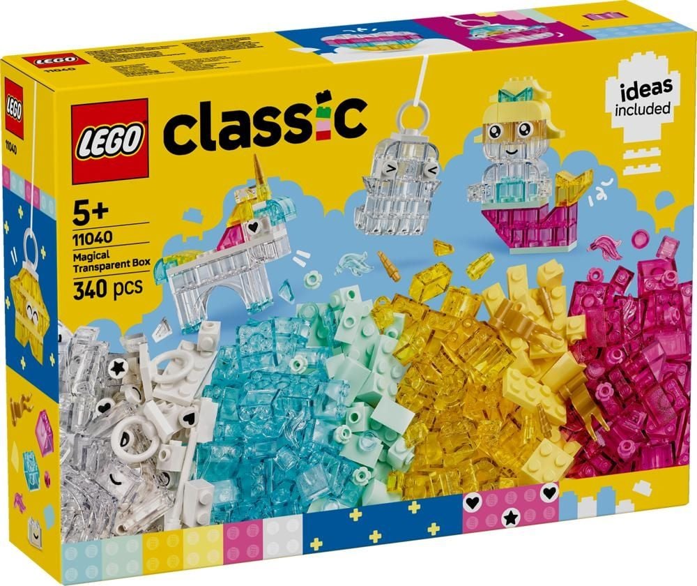 LEGO® Classic Magiczny zestaw z przezroczystymi klockami 11040