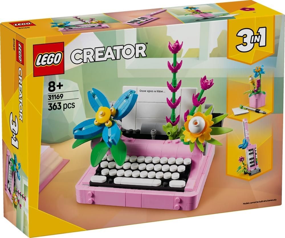 LEGO  Creator 3 w 1 Maszyna do pisania z kwiatami 31169