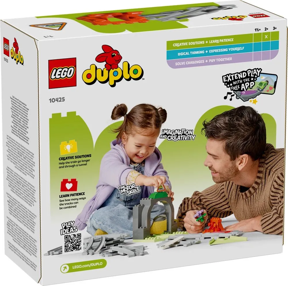 LEGO® DUPLO® Town Tunel i tory kolejowe — zestaw rozszerzający 10425