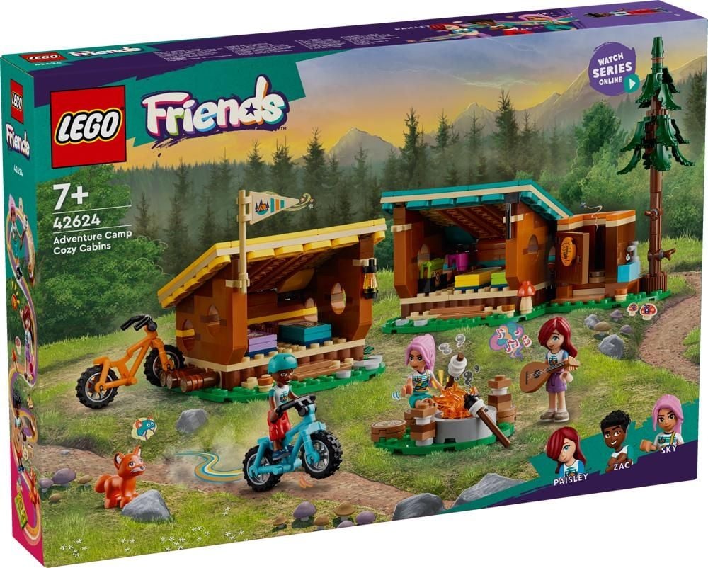 LEGO FRIENDS 42624 PRZYTULNE DOMKI NA LETNIM OBOZIE