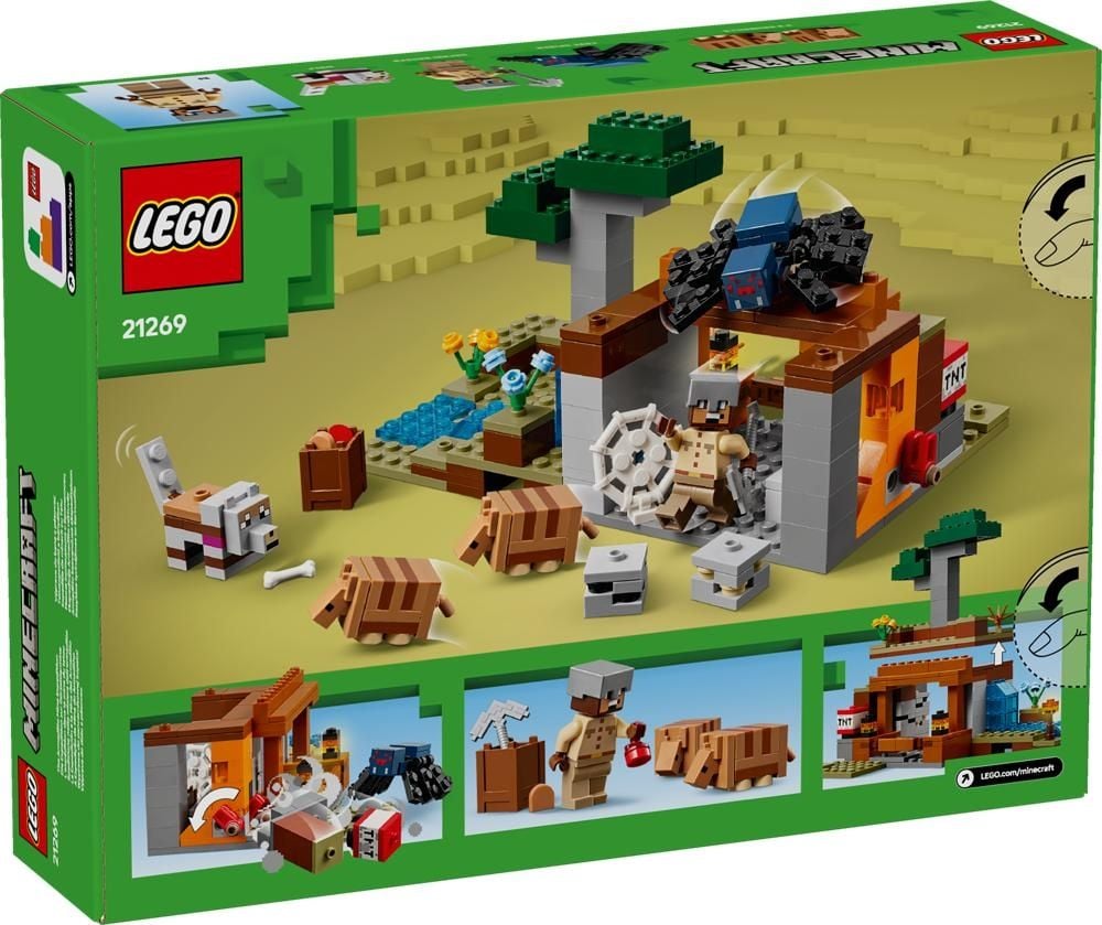 LEGO  Minecraft  Wyprawa do pancernikowej kopalni 21269