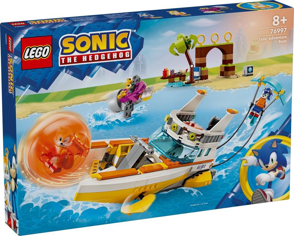 LEGO SONIC 76997 TAILS I PRZYGODA NA ŁODZI