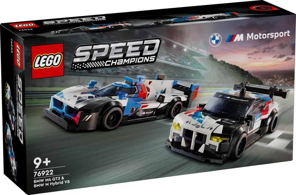 LEGO SPEED 76922 Samochody wyścigowe BMW M4 GT3 & BMW M Hybrid V8