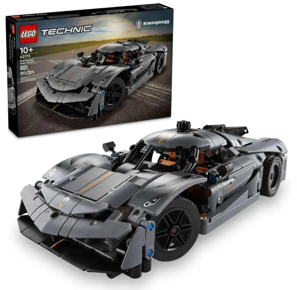 Lego Technic Szary hipersamochód Koenigsegg Jesko Absolut 42173