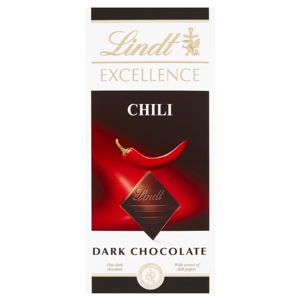 Lindt Excellence Czekolada gorzka z ekstraktem z papryki chili 100 g