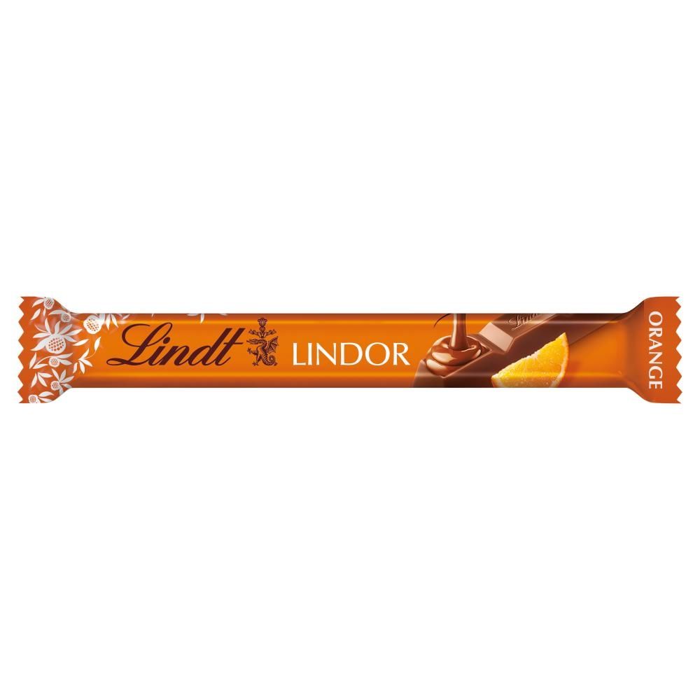 Lindt Lindor Czekolada mleczna z nadzieniem o smaku pomarańczowym 38 g