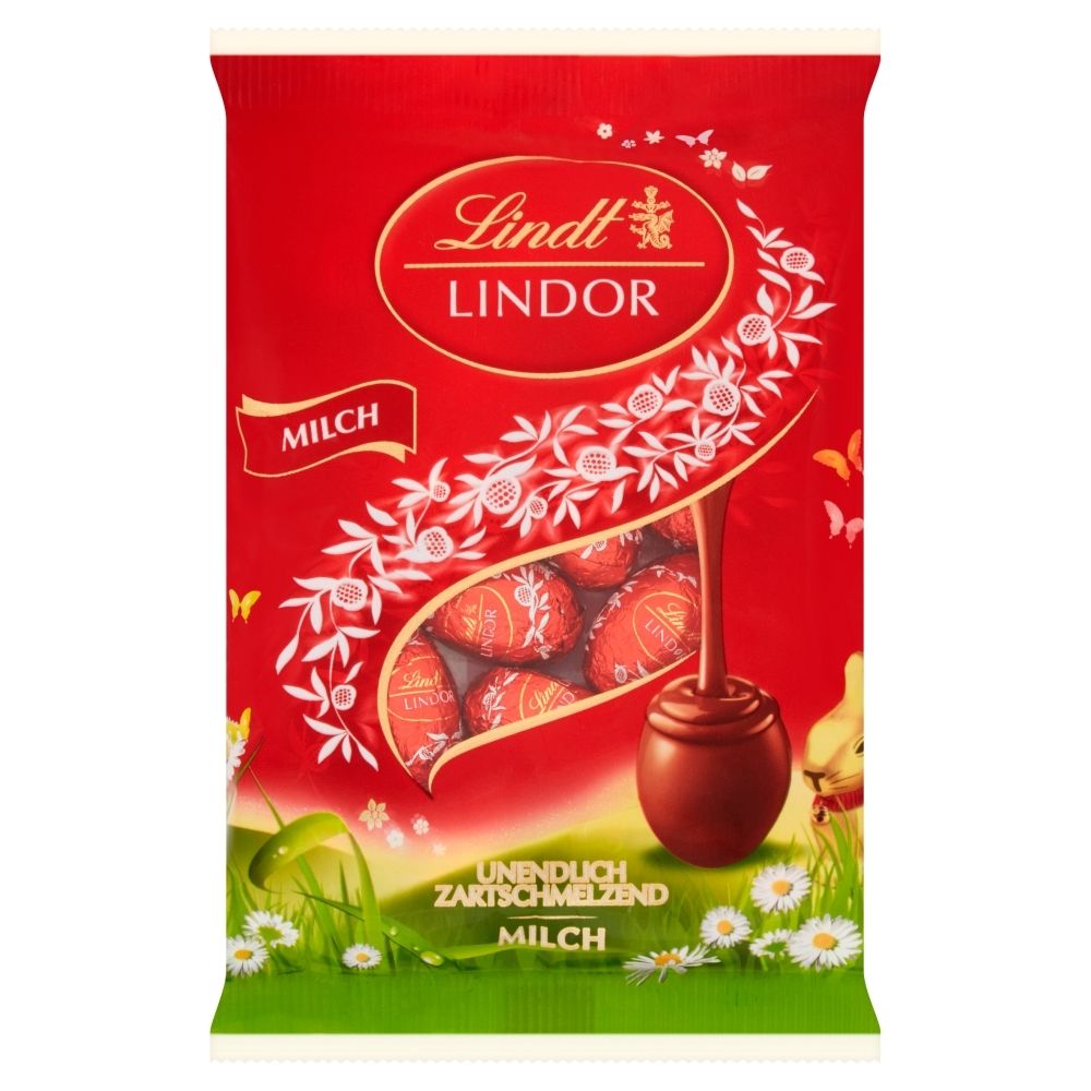 Lindt Lindor Jajeczka z mlecznej czekolady z nadzieniem 100 g