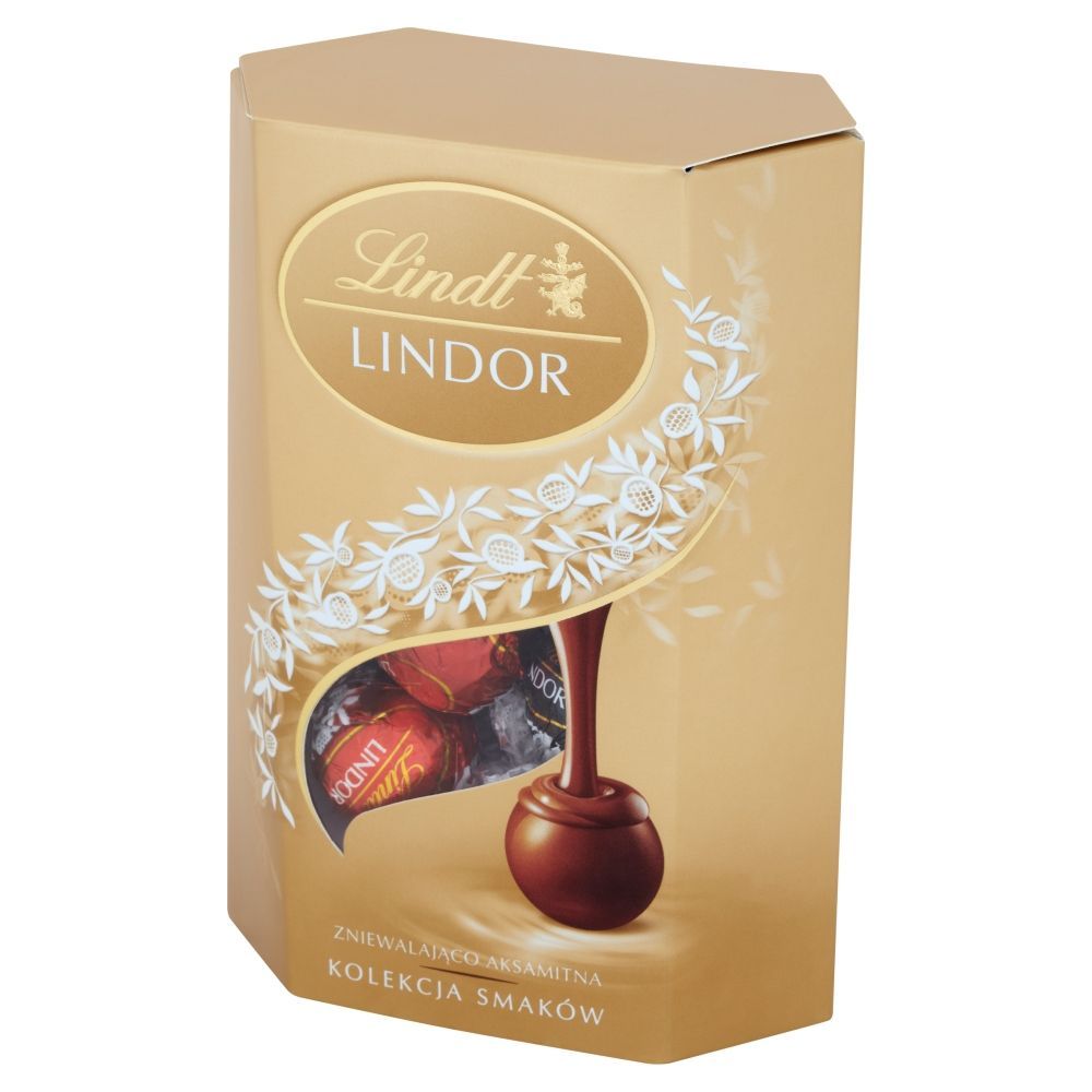 Lindt Lindor Kolekcja smaków Pralinki z czekolady mlecznej z nadzieniem 175 g