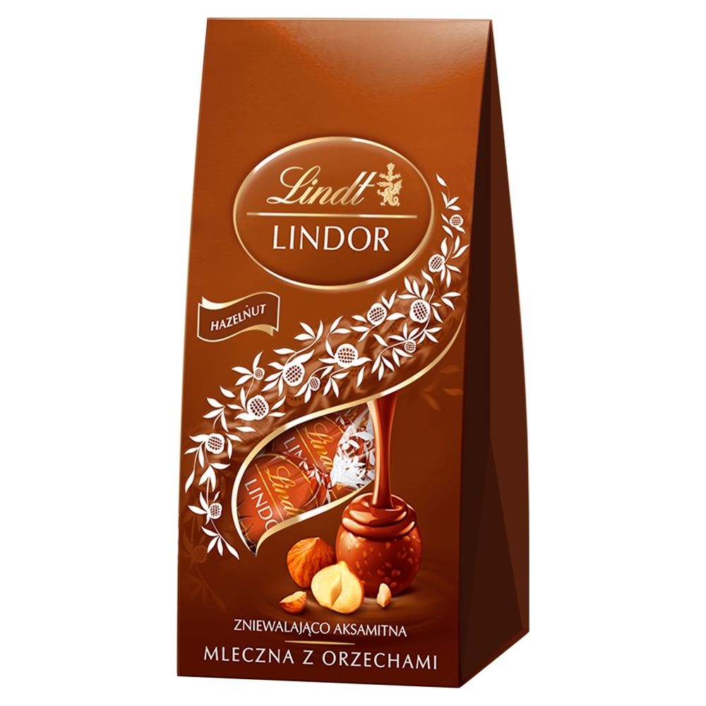 Lindt Lindor Praliny Z Czekolady Mlecznej Z Orzechami Laskowymi 100 G Zakupy Online Z Dostawą 7027