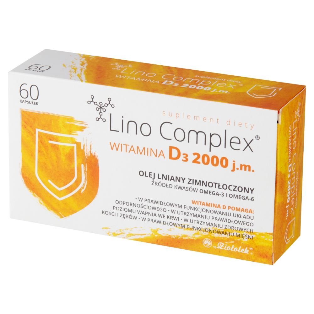 Lino Complex Suplement diety witamina D₃ 2000 j.m. 8,34 g (60 x 139 mg)