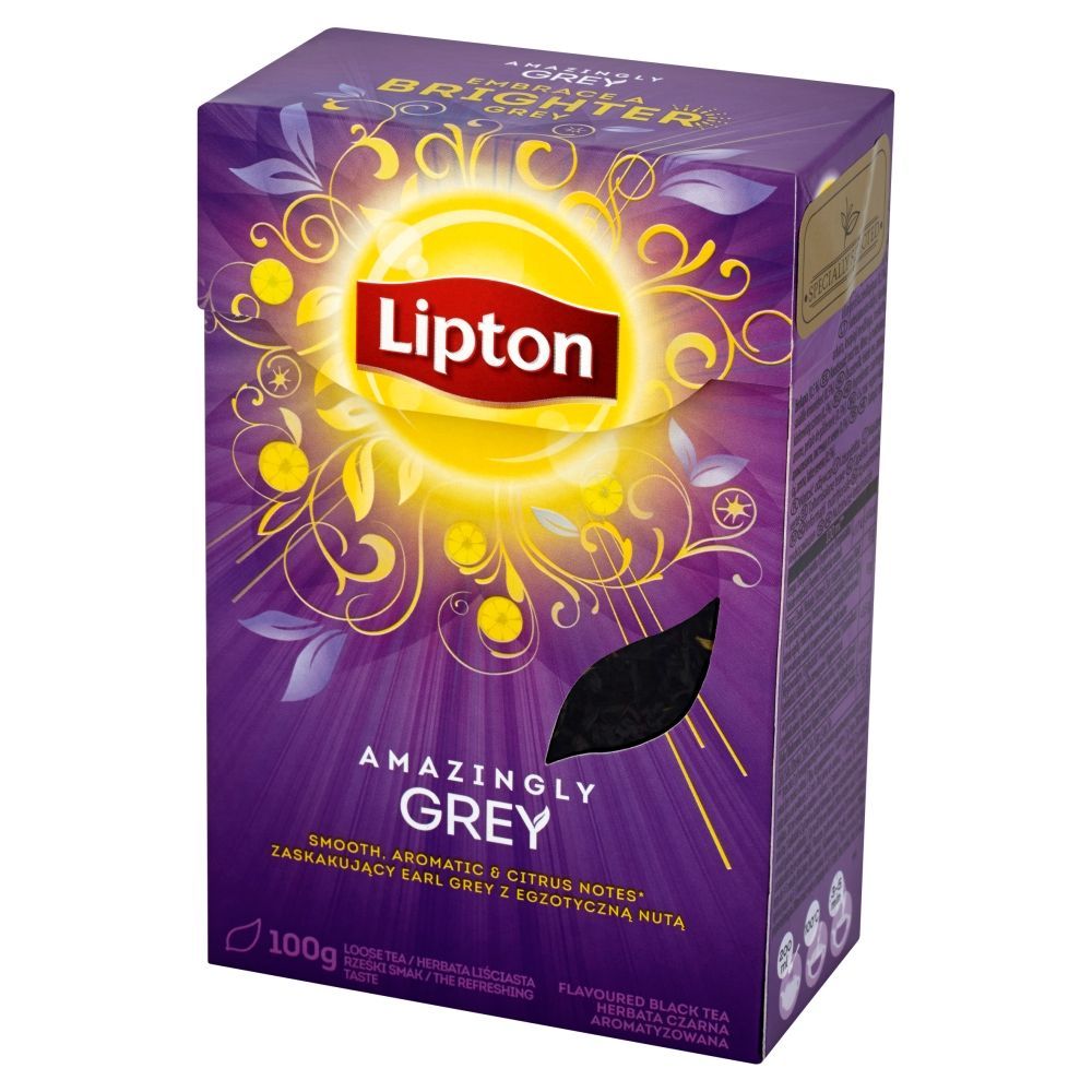 Lipton Amazingly Grey Herbata czarna aromatyzowana 100 g