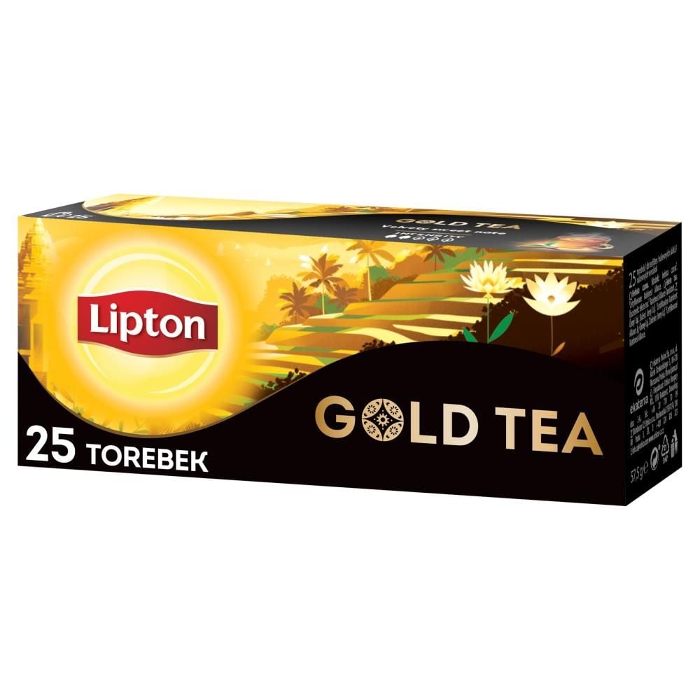 Lipton Gold Tea Herbata czarna aromatyzowana 37,5 g (25 torebek)