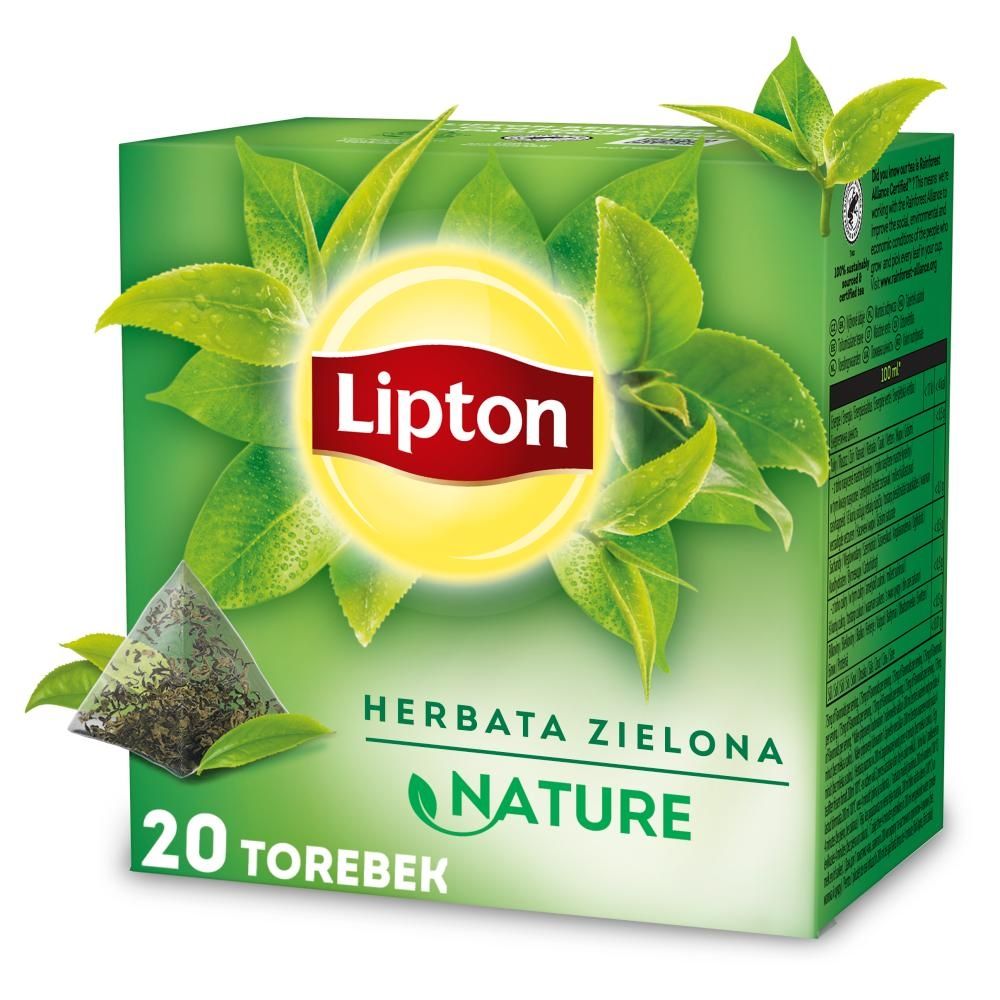 Lipton Herbata zielona 28 g (20 torebek)