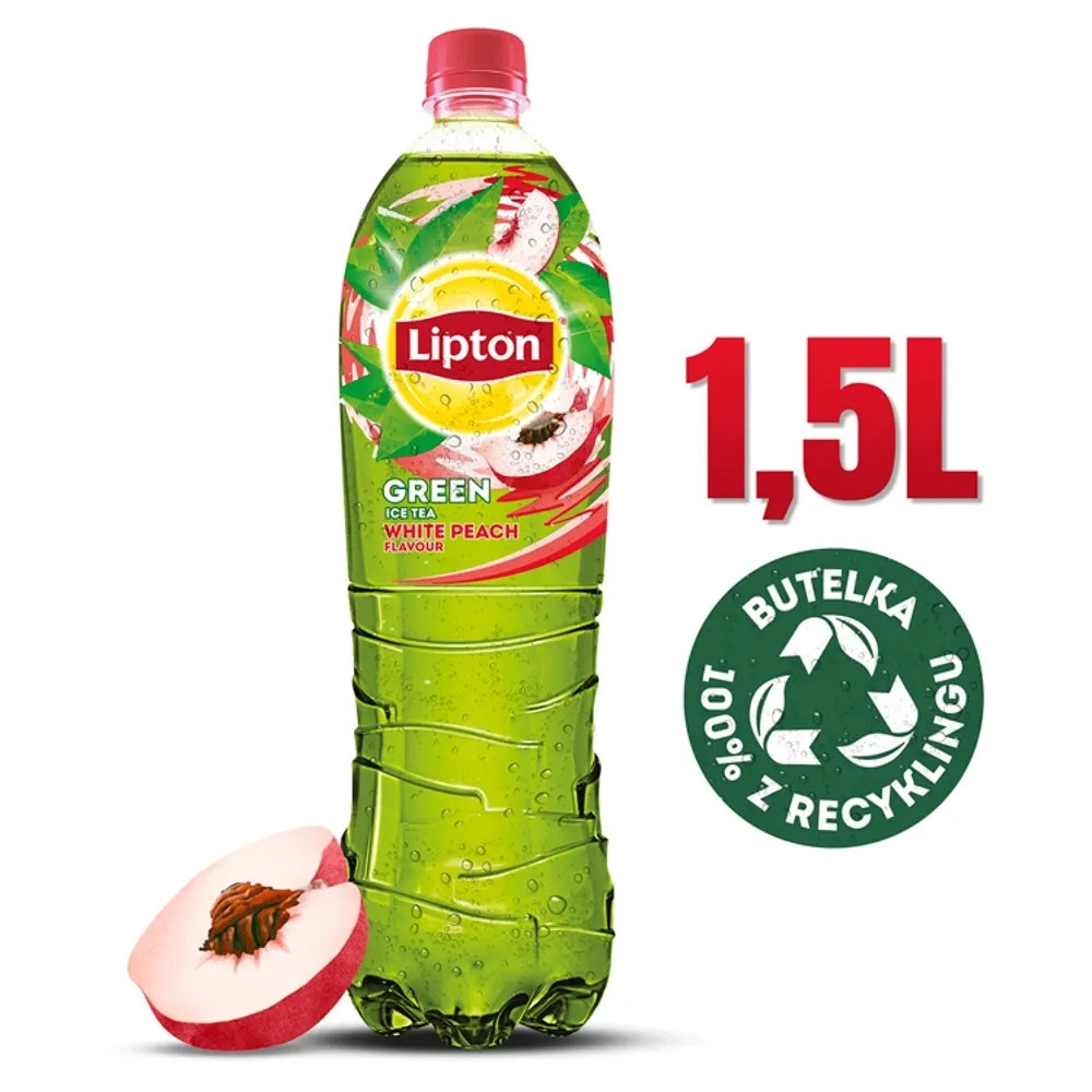 Lipton Ice Tea Green White Peach Napój niegazowany 1,5 l