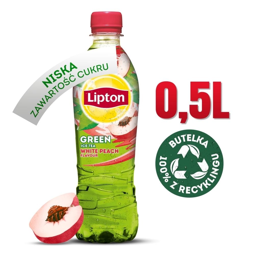 Lipton Ice Tea Green White Peach Napój niegazowany 500 ml