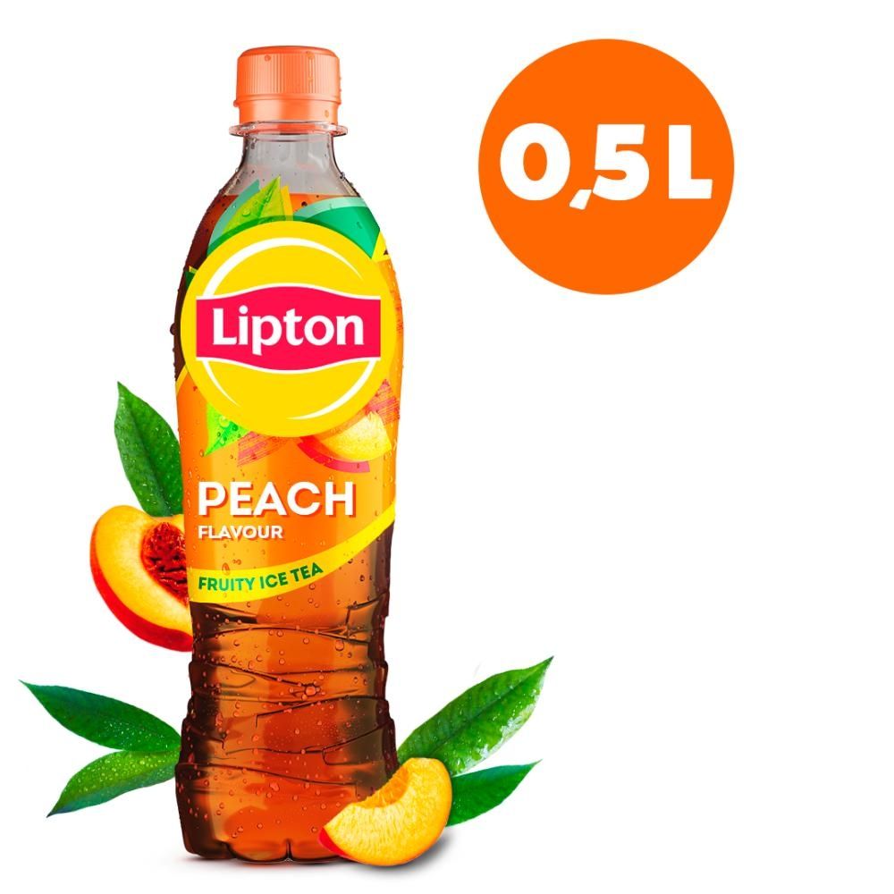 Lipton Ice Tea Peach Napój niegazowany o smaku brzoskwiniowym z ekstraktem czarnej herbaty 500 ml