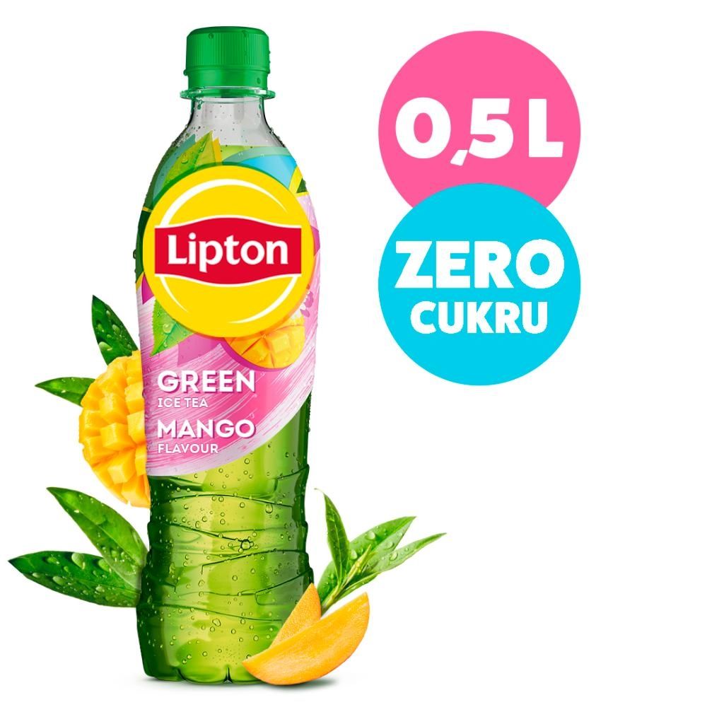 Lipton Ice Tea Zero Mango Napój niegazowany o smaku mango z ekstraktem zielonej herbaty 500 ml