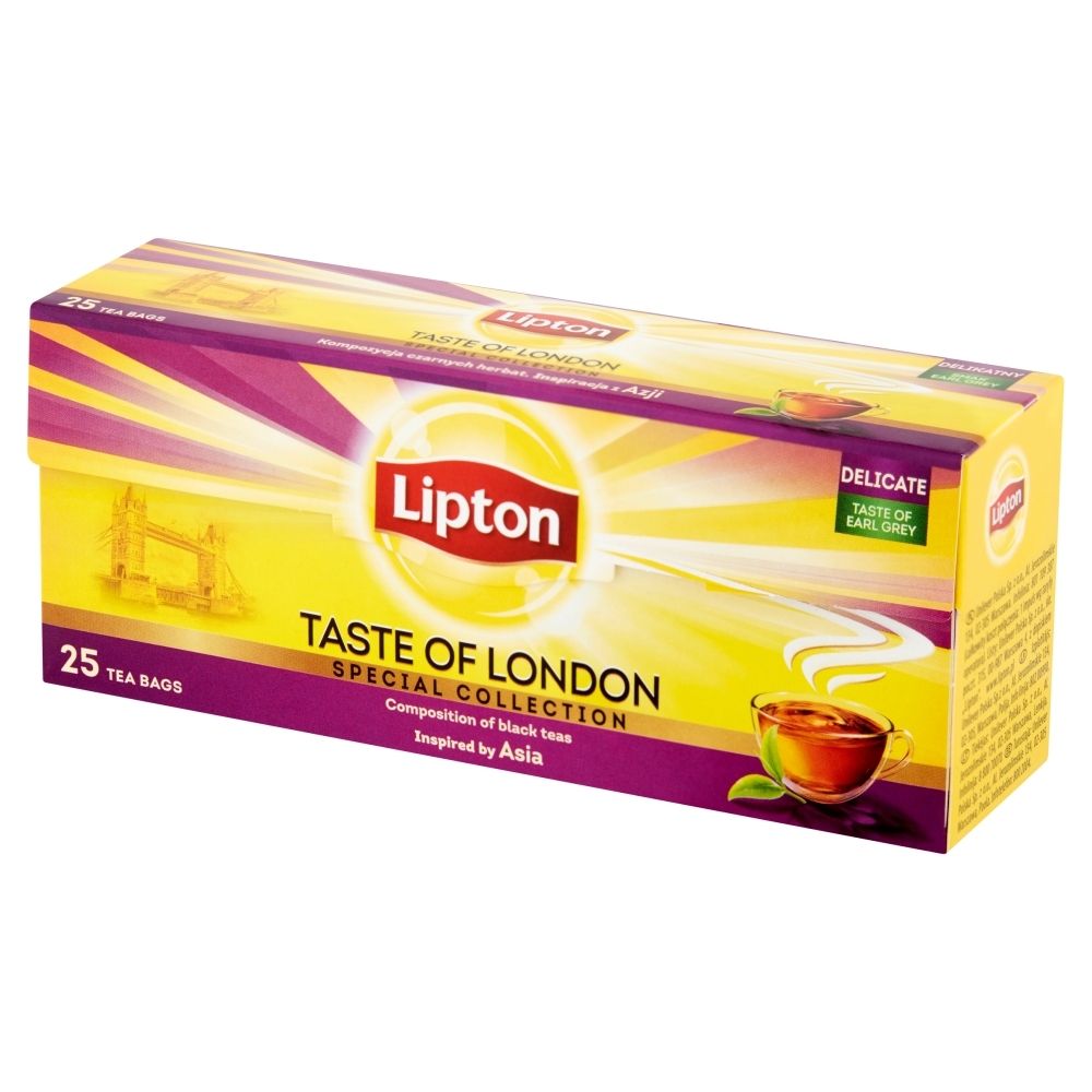 Lipton Taste of London Herbata czarna aromatyzowana 50 g (25 torebek)