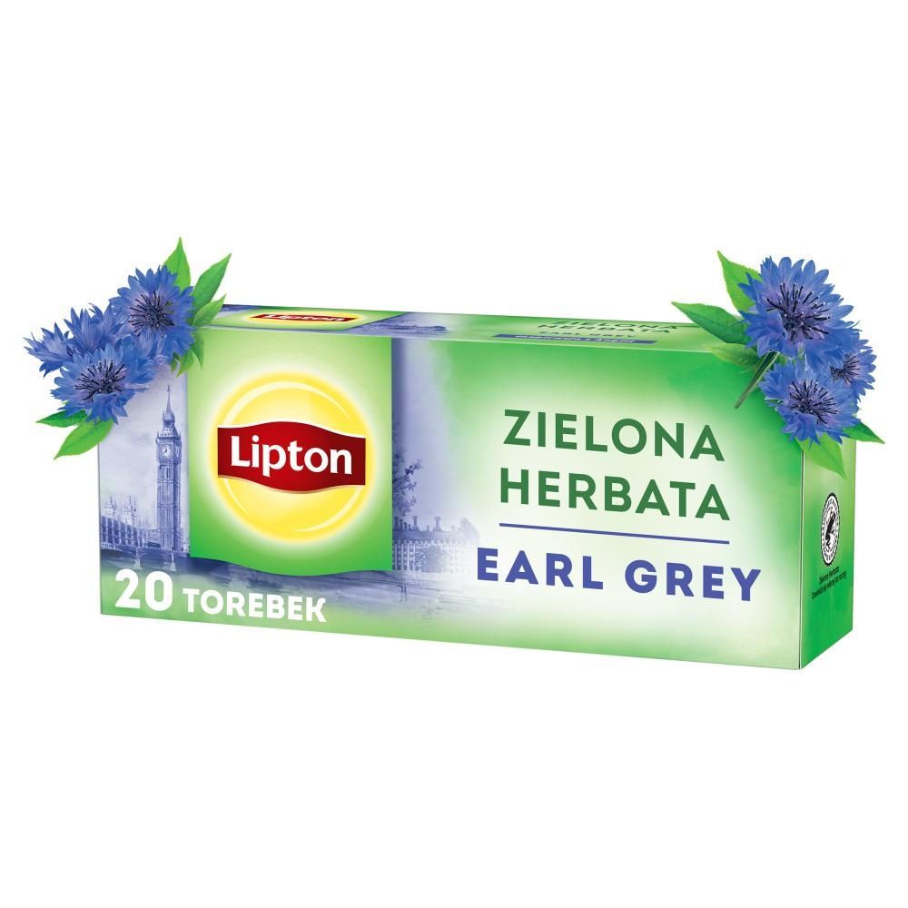 Lipton Zielona herbata Earl Grey 32 g (20 torebek)