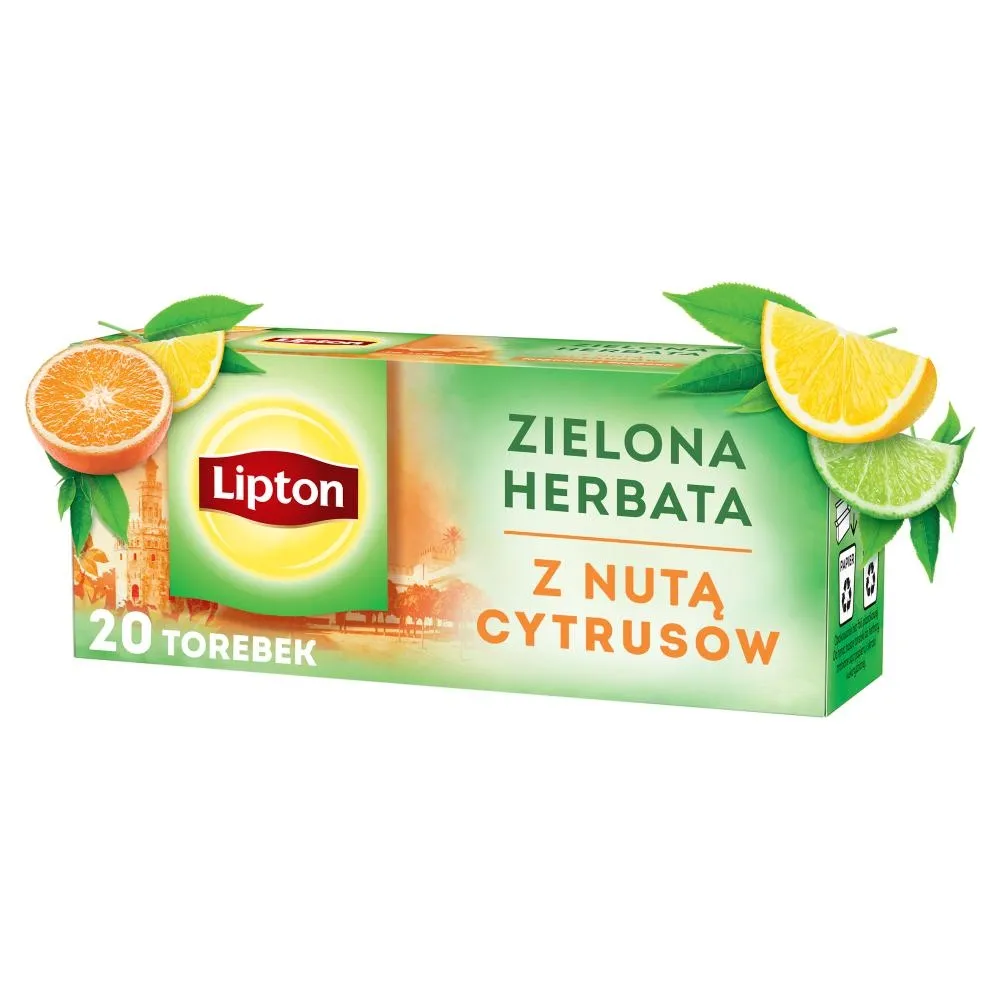 Lipton Zielona herbata z nutą cytrusów 26 g (20 torebek)