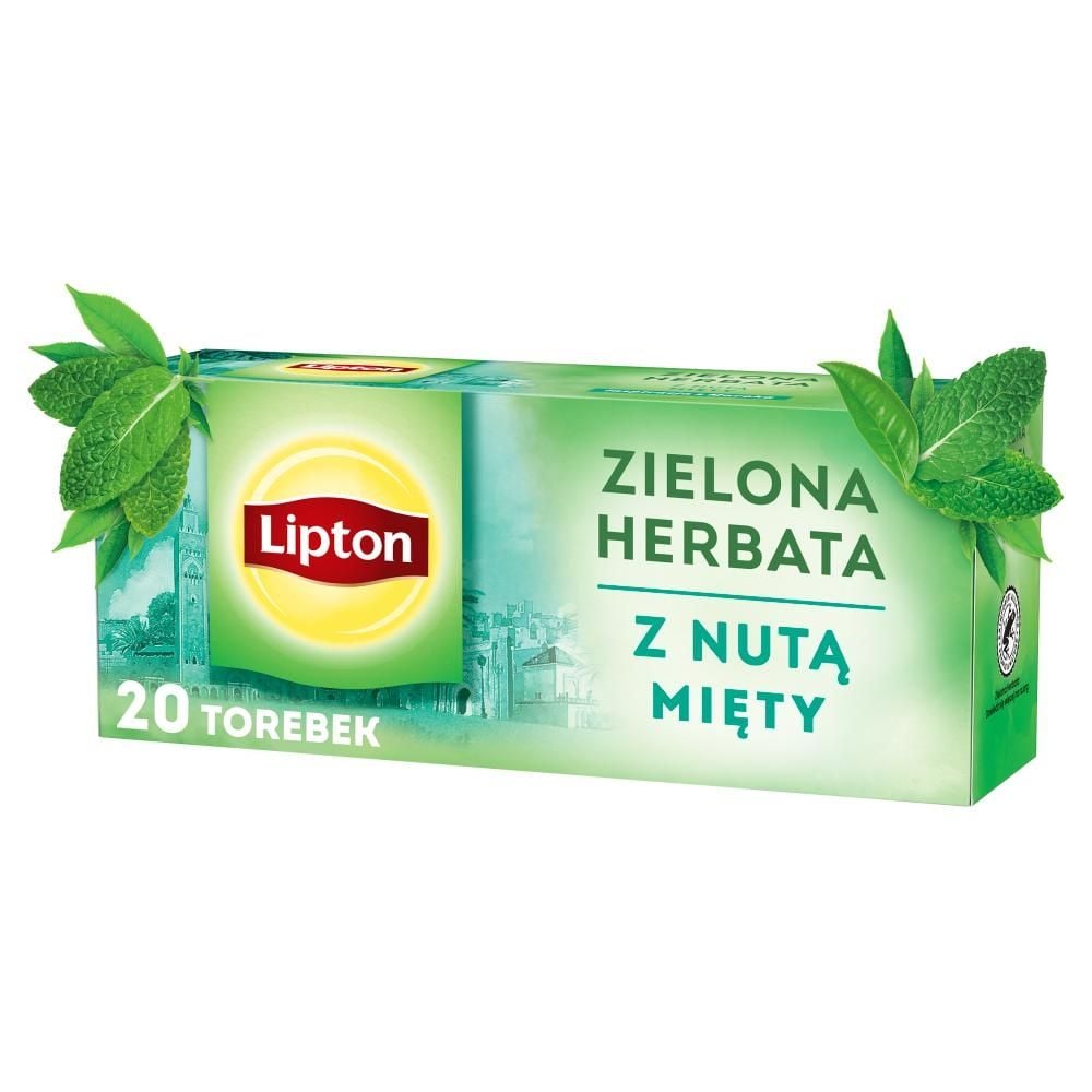 Lipton Zielona herbata z nutą mięty 26 g (20 torebek)