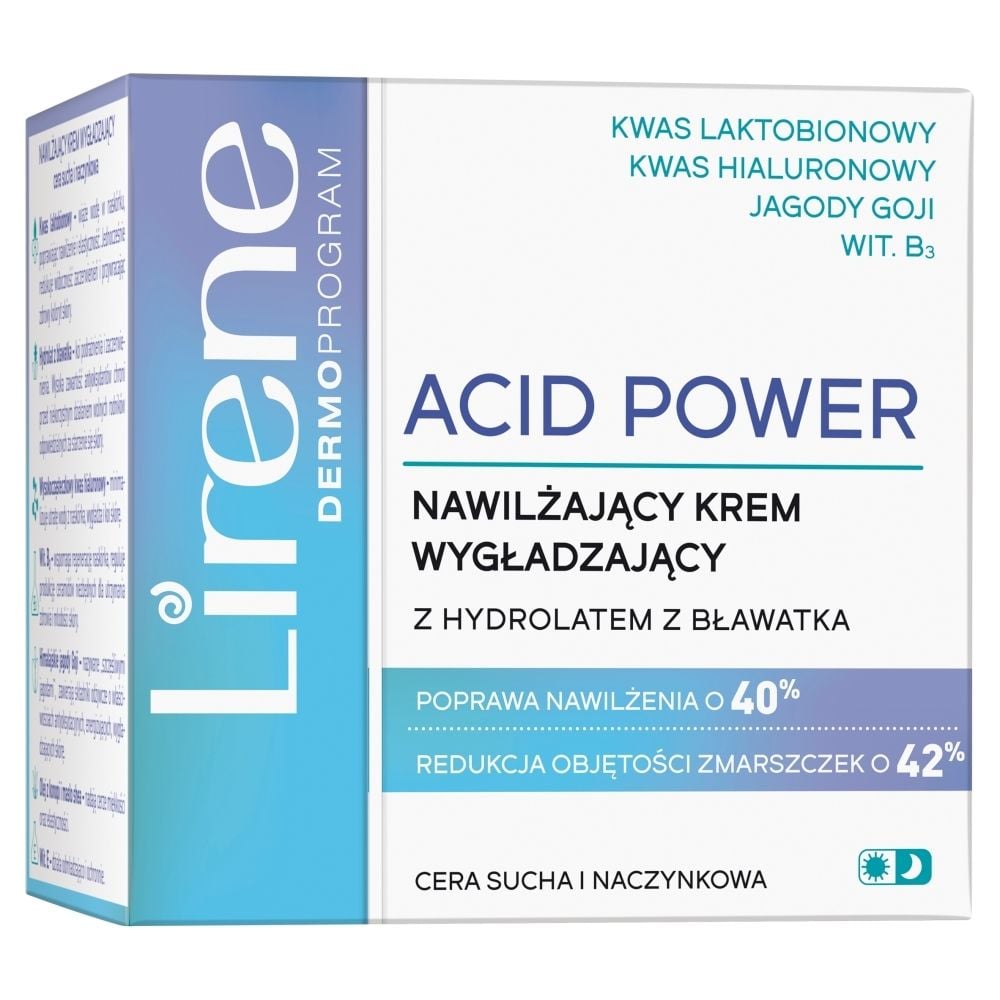 Lirene Acid Power Nawilżający krem wygładzający 50 ml