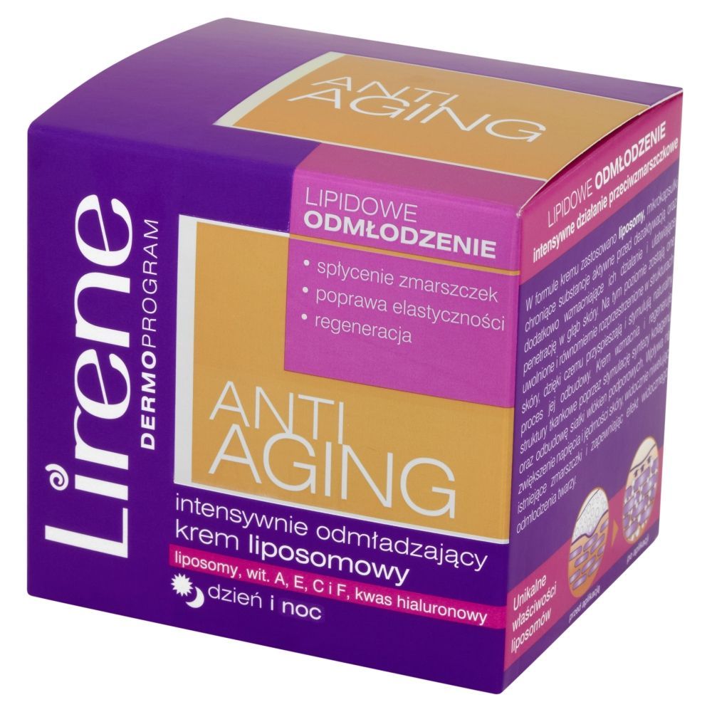 Lirene Dermoprogram Anti Aging Intensywnie odmładzający krem liposomowy na dzień i noc 50 ml