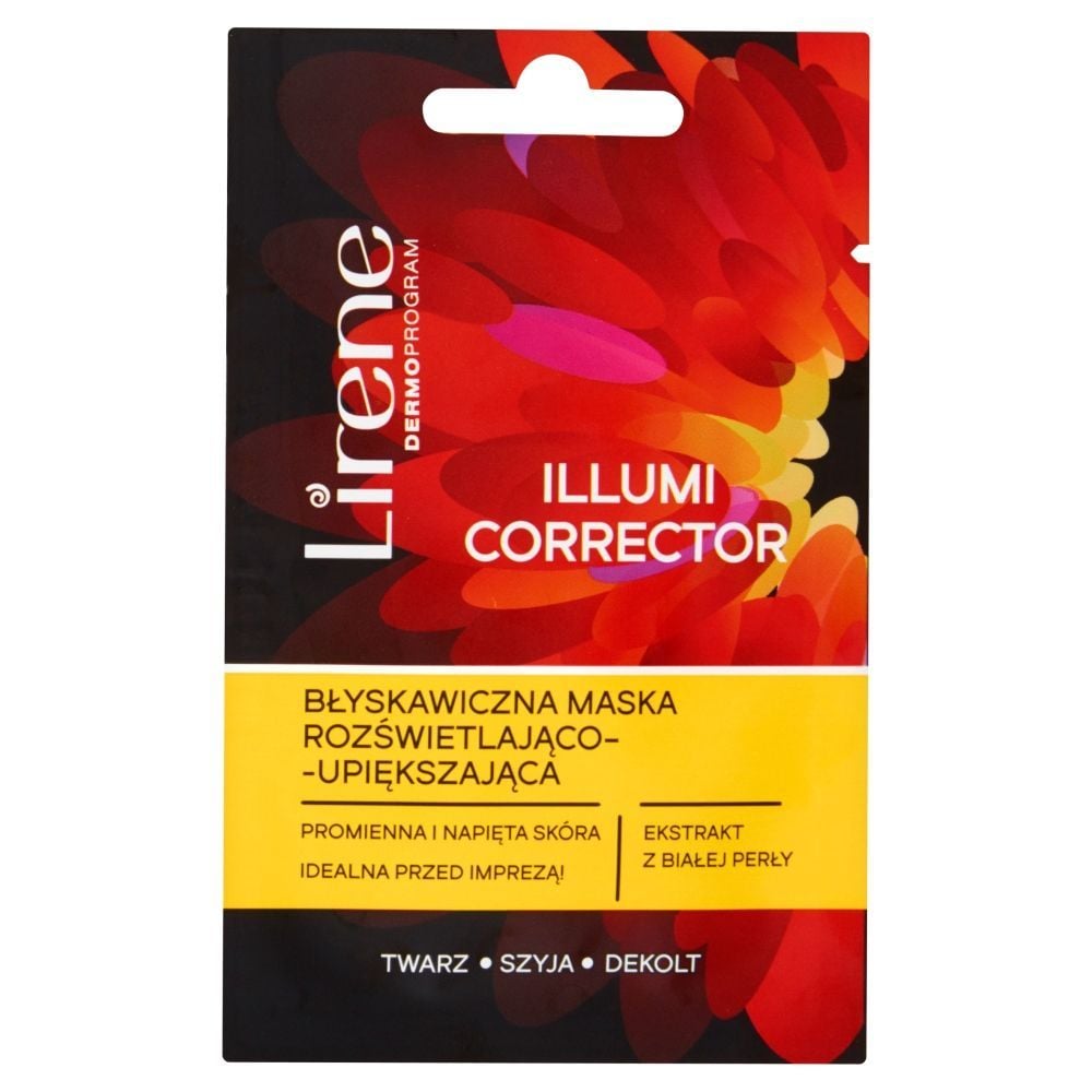 Lirene Dermoprogram Illumi Corrector Błyskawiczna maska rozświetlająco-upiększająca 8 ml