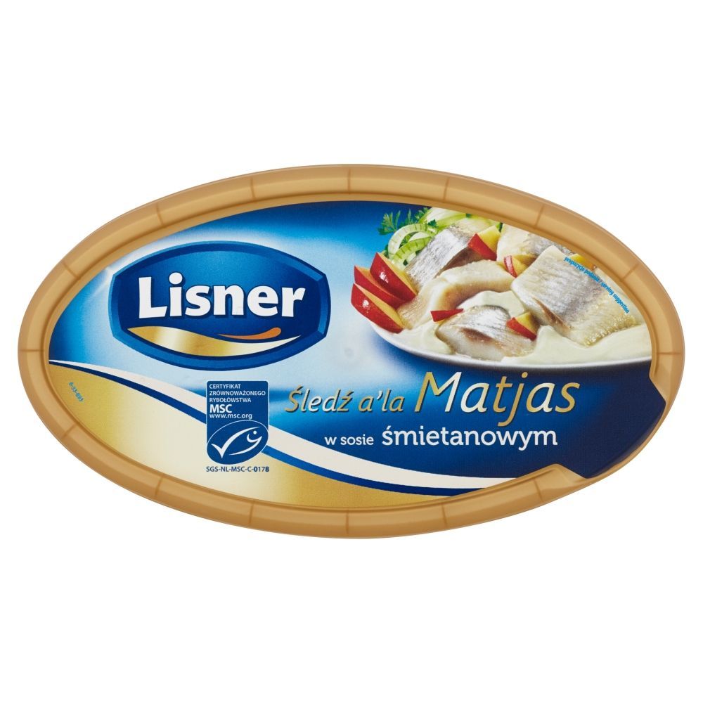 Lisner Filety śledziowe a'la Matjas w sosie śmietanowym 280 g