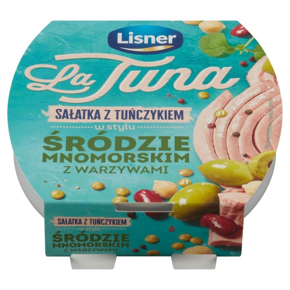 Lisner La Tuna Sałatka z tuńczykiem w stylu śródziemnomorskim z warzywami 160 g